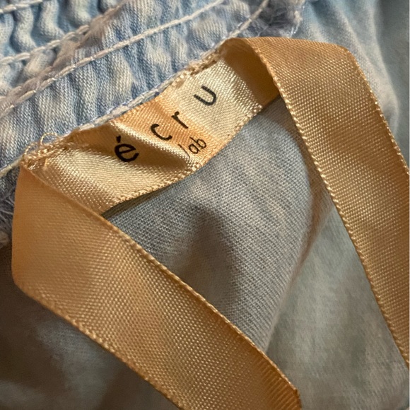 🍓 4 for $25 Ecru Lab. Off the shoulder, 100% cotton, boho top - Picture 6 of 8